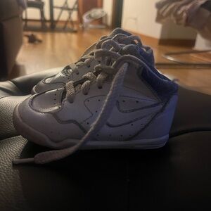 Nike Kids White and Gray Sneakers